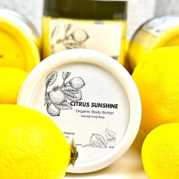Citrus Sunshine 8oz-Body Butter W/Aloe and essential oils-Grapefruit - Picture 2 of 10